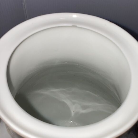 Haviland Limoge Antique Coffee Tea Pot Wedding Ring Pattern 9.25" H x 9" Width - Picture 10 of 13